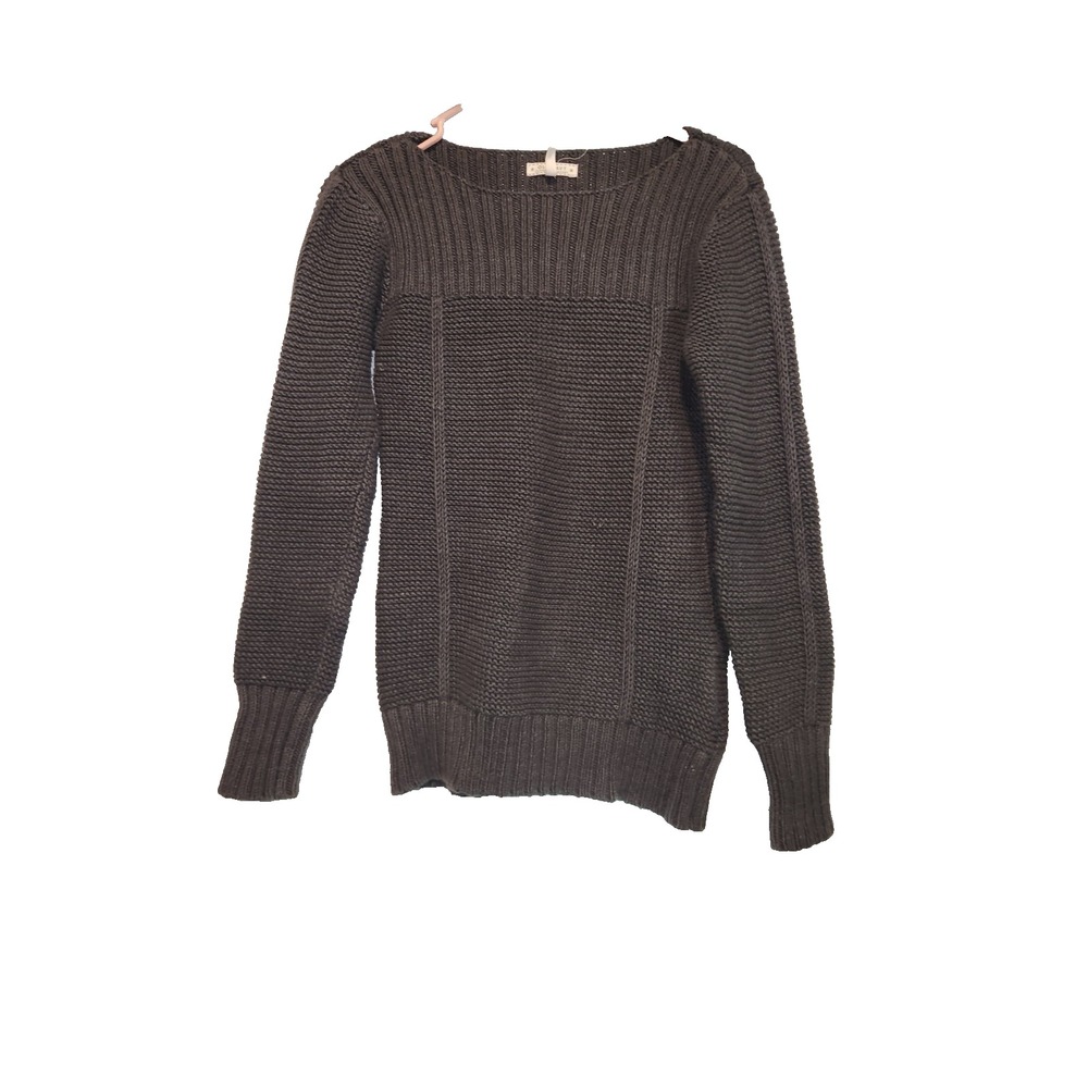 Old Navy dark gray knit sweater with textured ribbed pattern, size XL